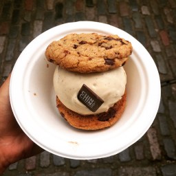 Warm Cookie Ice Cream Sandwich 